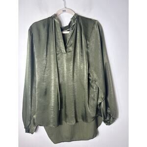 Astorio Born Green Long Sleeve Blouse Sz XL